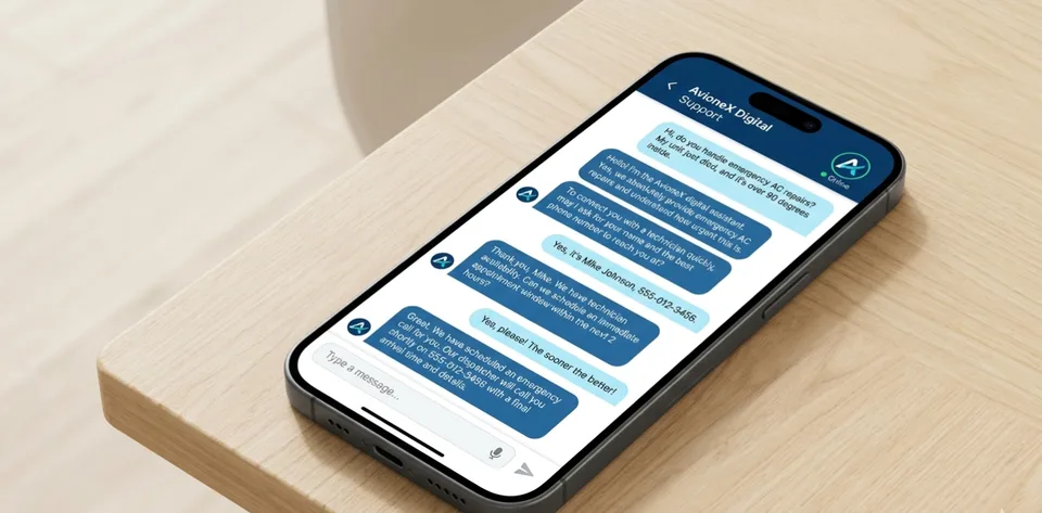 Dental practice AI chatbot capturing patient leads in Kent, WA — AvioneX Digital Co.